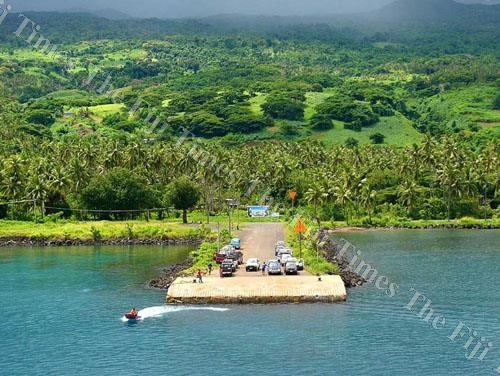 A view of jetty at Taveuni from the sea. Picture: LUKE RAWALAI