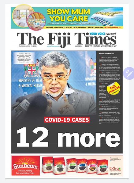 The Fiji Times » From the Editor-in-Chief's desk: Your April 27 briefing - Vimarsana News