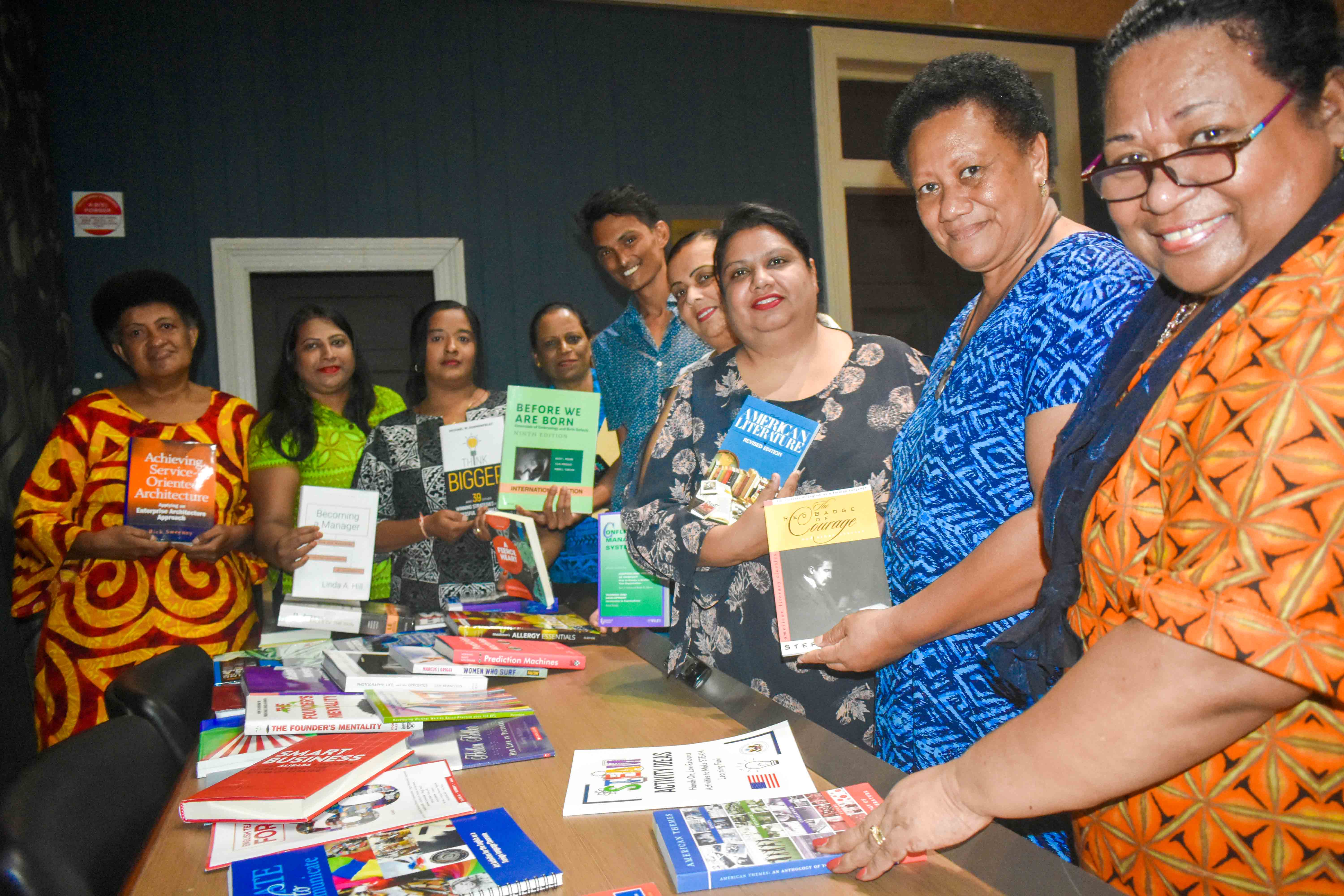 The Fiji Times » FNU receives book donation from US Embassy - Fiji Times